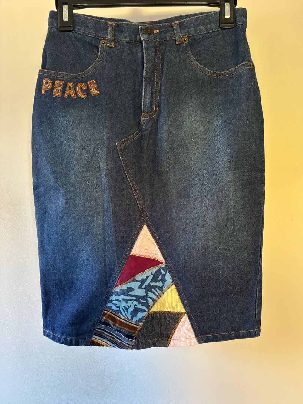 Mary-Kate and Ashley Denim Patchwork Skirt